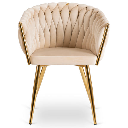 Стул CAPI Cream Velvet, кремовый велюр