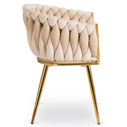 Стул CAPI Cream Velvet, кремовый велюр