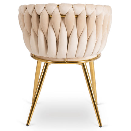 Стул CAPI Cream Velvet, кремовый велюр