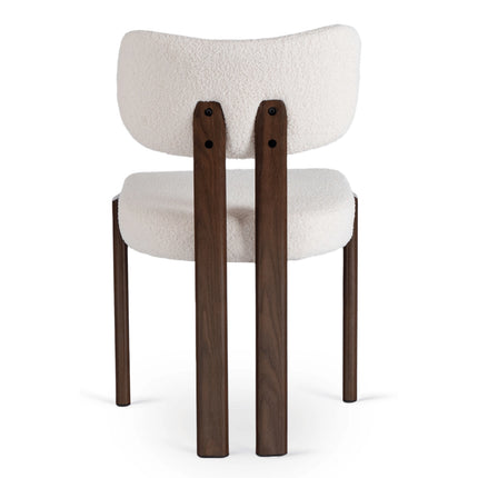 Стул Luisa Elite - серый велюр, деревянное основание