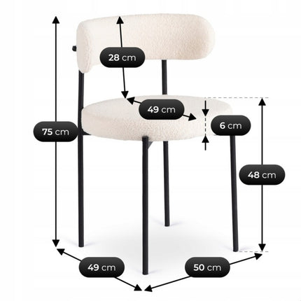 TULSA kėdė, kreminė