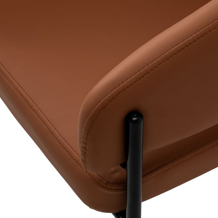 4RICO NOVO Waiting Room Chair with Armrests, Brown Eco Leather - photo 5