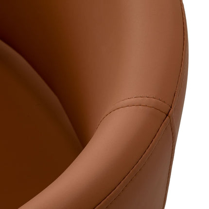 4RICO NOVO Waiting Room Chair with Armrests, Brown Eco Leather - photo 6