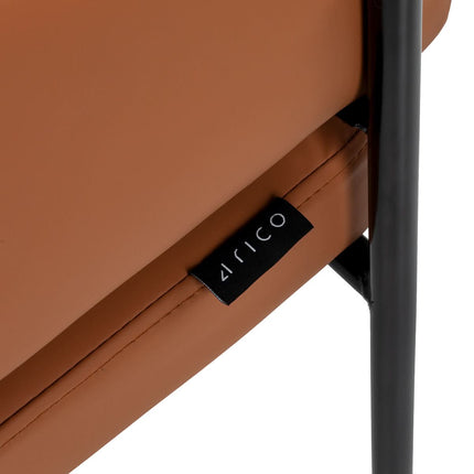 4RICO NOVO Waiting Room Chair with Armrests, Brown Eco Leather - photo 7