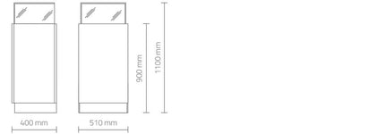 Vitrina Light Case, balta