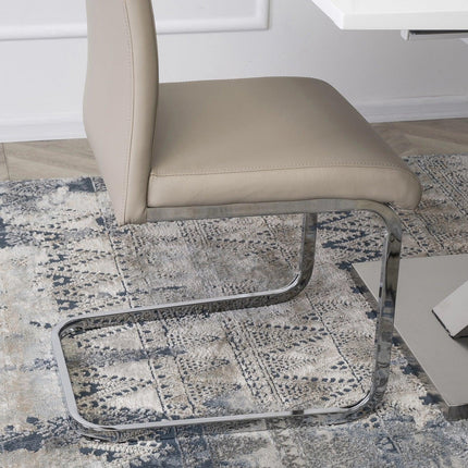 LOCA kėdė, smėlinės spalvos eko oda - Beauty Kit