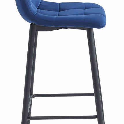 Makiažo kėdė ARCETO, tamsiai mėlynas aksomas/juodos kojos - Beauty Kit