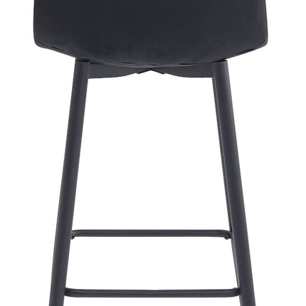 Makiažo kėdė NADO, juodas aksomas/juodos kojos - Beauty Kit