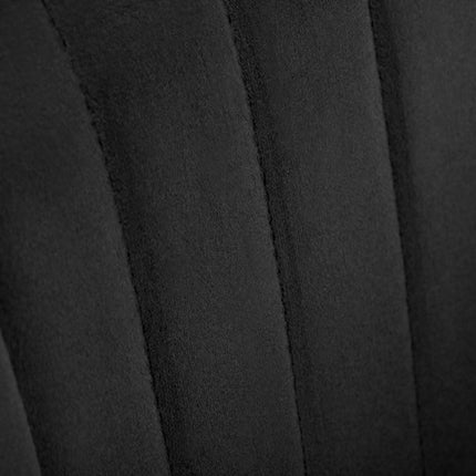 Makiažo kėdė QS-B16G, juodas aksomas - Beauty Kit