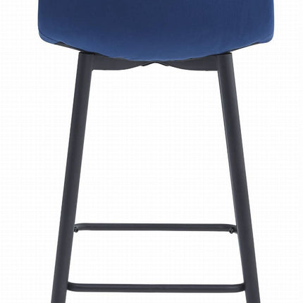Makiažo kėdės ARCETO, tamsiai mėlynas aksomas/juodos kojos, 3 vnt. - Beauty Kit
