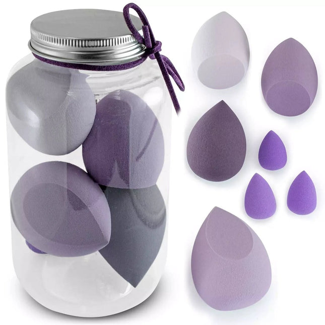 Makiažo kempinėlių rinkinys, 7 vnt tamsių spalvų - Beauty Kit