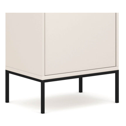 MARCOS aukšta vitrininė spinta – šviesiai rusva spalva - Beauty Kit