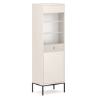 MARCOS aukšta vitrininė spinta – šviesiai rusva spalva - Beauty Kit