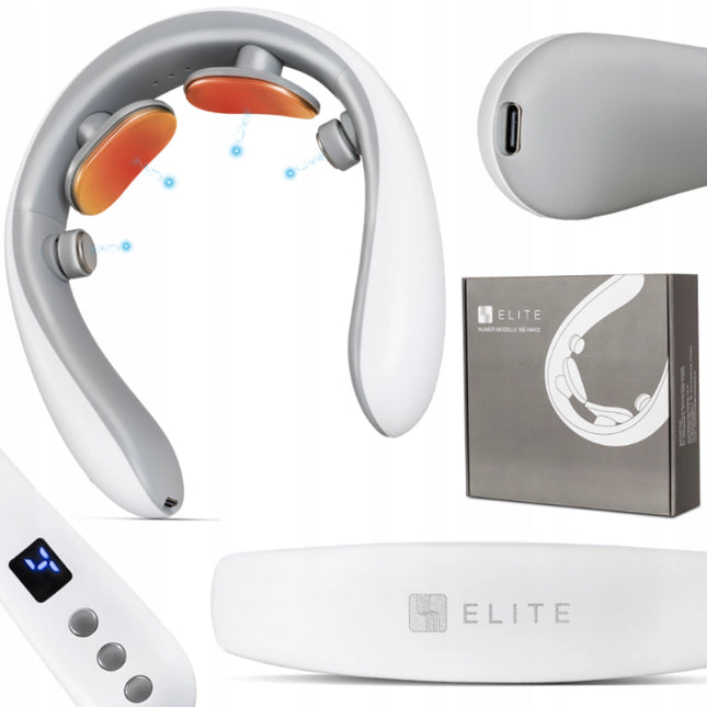 Impulsinis išmanusis kaklo masažuoklis su šildymo funkcija