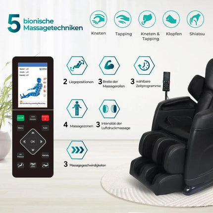 Masažinis krėslas Aspria by NAIPO Classic-Comfort, rudos spalvos - Beauty Kit