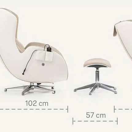 Masažinis krėslas iRest QL su pakoju, smėlio spalvos - Beauty Kit