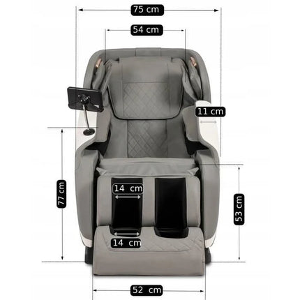 Masažinis krėslas MAX Relaxing Gray - Beauty Kit