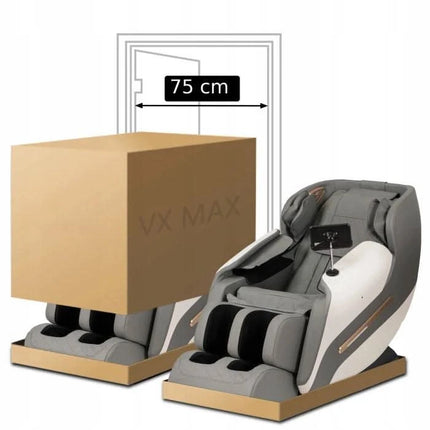 Masažinis krėslas MAX Relaxing Gray - Beauty Kit