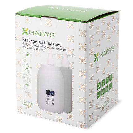 HABYS Massage Oil Warmer with Two 250 ml Bottles - details