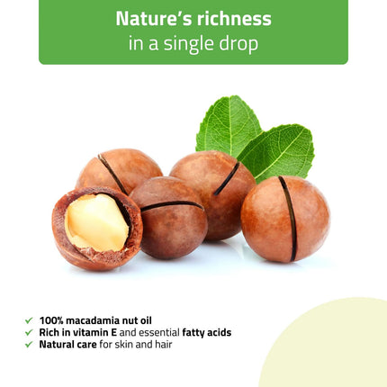 HABYS Nature Silky Macadamia Massage Oil, 500 ml with Pump - another view