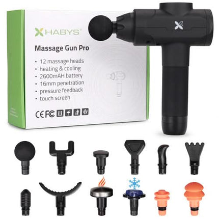 HABYS PRO Massage Gun with 12 Heads and LCD Display - photo 7