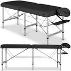 Habys masažo stalas MEDMAL 70 cm Vinyl Flex K015 juodas – profesionalus gultas salonui
