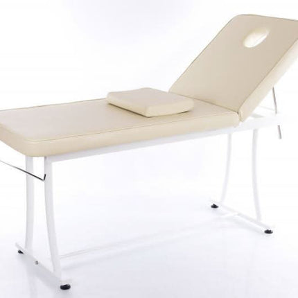 Masažo stalas Steel-2, kreminės spalvos - Beauty Kit