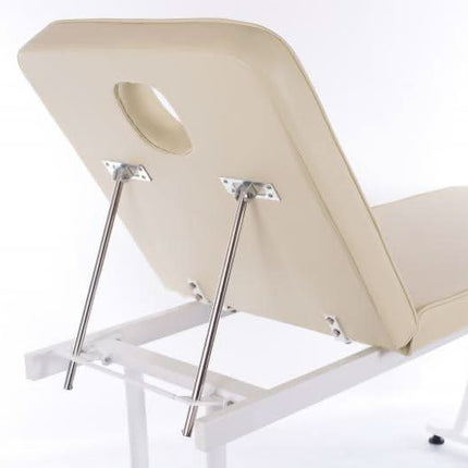 Masažo stalas Steel-2, kreminės spalvos - Beauty Kit