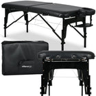 Masažo stalas sulankstomas ESTETIC BLACK 75 cm, juodas