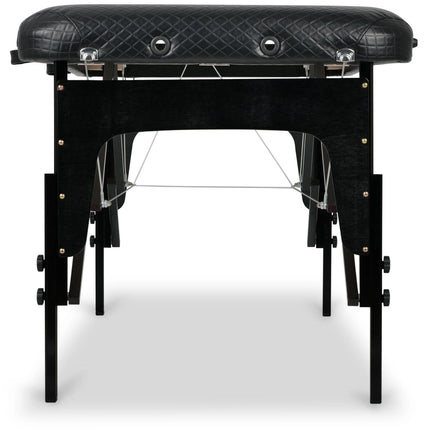 Masažo stalas sulankstomas ESTETIC BLACK 75 cm, juodas – nuotrauka 13