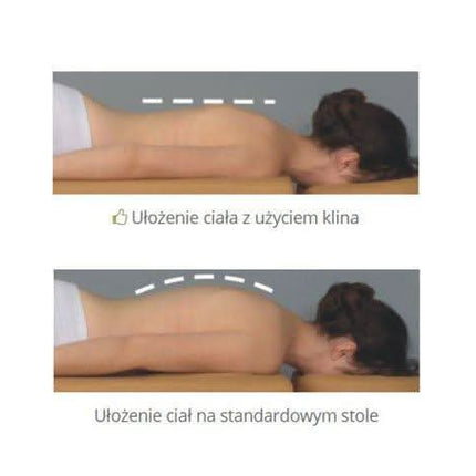 Masažo stalo atrama krūtinei K022, žalia - Beauty Kit