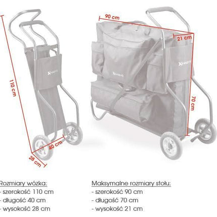 Masažo stalo transportavimo vežimėlis - Beauty Kit