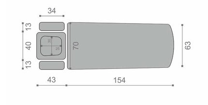 Masažo/reabilitacijos stalas EVERO V4 ERGO SOFT TOUCH K622, pilkas - Beauty Kit