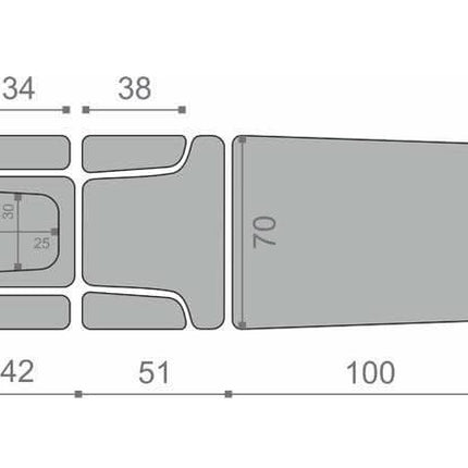 Masažo/reabilitacijos stalas EVERO X7 ERGO SOFT TOUCH K622, pilkas - Beauty Kit