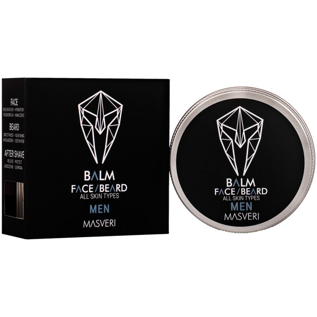Masveri Face Beard Balm veido ir barzdos balzamas, 50ml