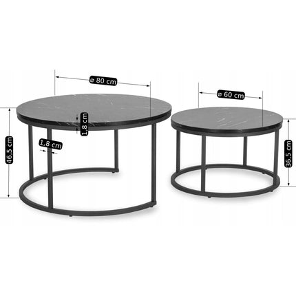 MAURO MAX juodo marmuro stalo komplektas - Beauty Kit