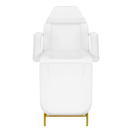 Mechaninis kosmetologinis gultas 557G su stalčiais, baltas - Beauty Kit