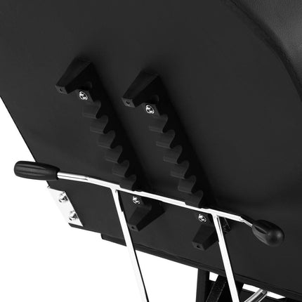 Mechaninis kosmetologinis gultas SILLON su stalčiais, juoda - Beauty Kit