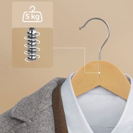 Medinės pakabos CRW001-20, 20 vnt. - Beauty Kit