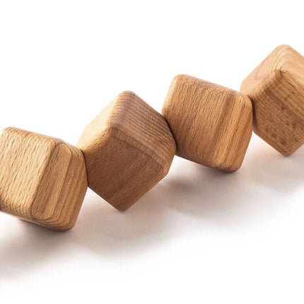 Medinis masažinis volelis - kubo formos - Beauty Kit