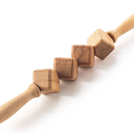 Medinis masažinis volelis - kubo formos - Beauty Kit