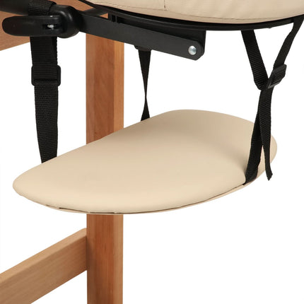 Wooden Massage Couch HABYS NEXA, Beige - details