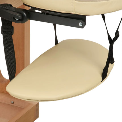 Wooden Massage Couch HABYS VITA KOMFORT, Beige - close-up