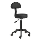 GABBIANO D026 juoda ergonomiška meistro kėdė grožio salonui – profesionali darbo kėdė ilgoms pamainoms