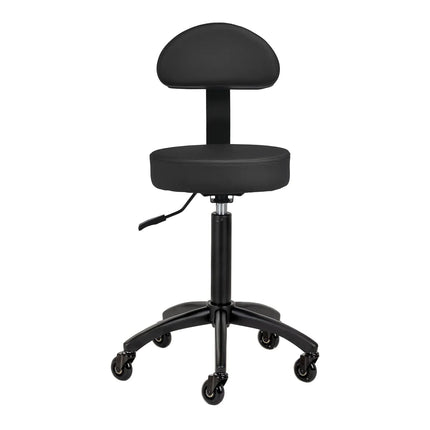 GABBIANO D026 meistro kėdė iš šono – ergonomiška sėdynė kirpėjui ir kosmetologui