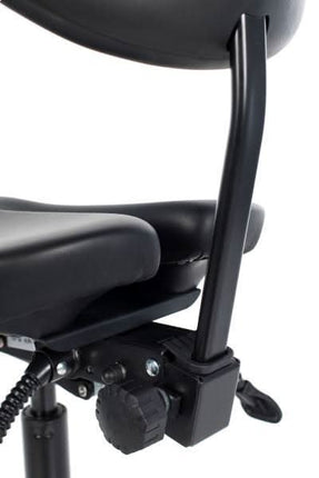 Meistro kėdė Master Massage su atlošu (kosmetologės kėdė, masažuotojo kėdė) - Beauty Kit