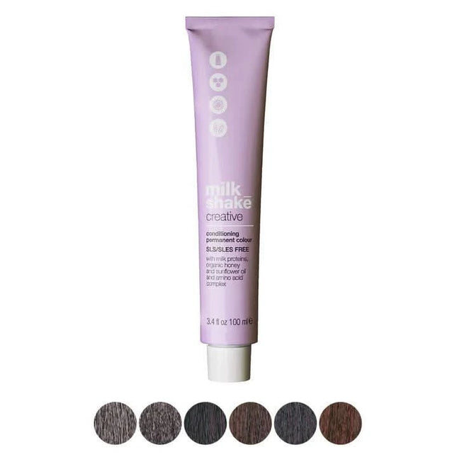 MILK SHAKE CREATIVE PERMANENT plaukų dažai 5.14 I 5 AC, ash copper light brown CHOCOLATE - Beauty Kit