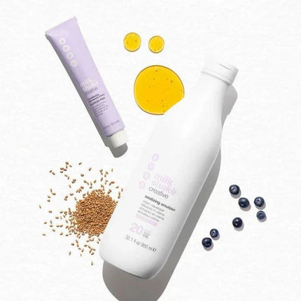 MILK SHAKE CREATIVE PERMANENT plaukų dažai 6.16 I 6 AR, ash red dark blond SENSUAL WARMS - Beauty Kit