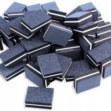 MINI poliravimo bokeliai 100/180, 50 vnt juodi - Beauty Kit