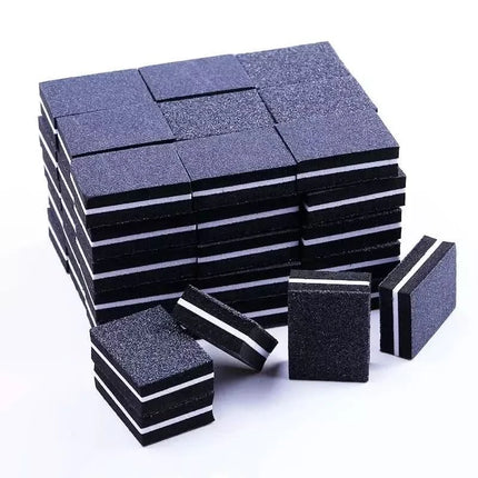 MINI poliravimo bokeliai 100/180, 50 vnt juodi - Beauty Kit